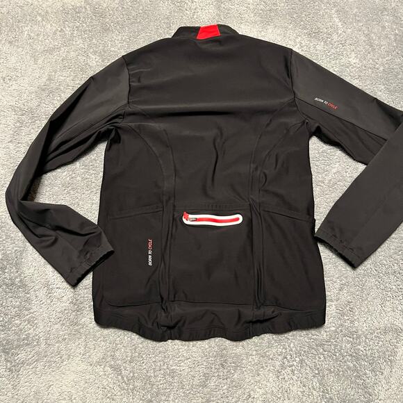 Santic Jacket Mens XXL Red and Black Full Zip Cycling Coat - Picture 3 of 8